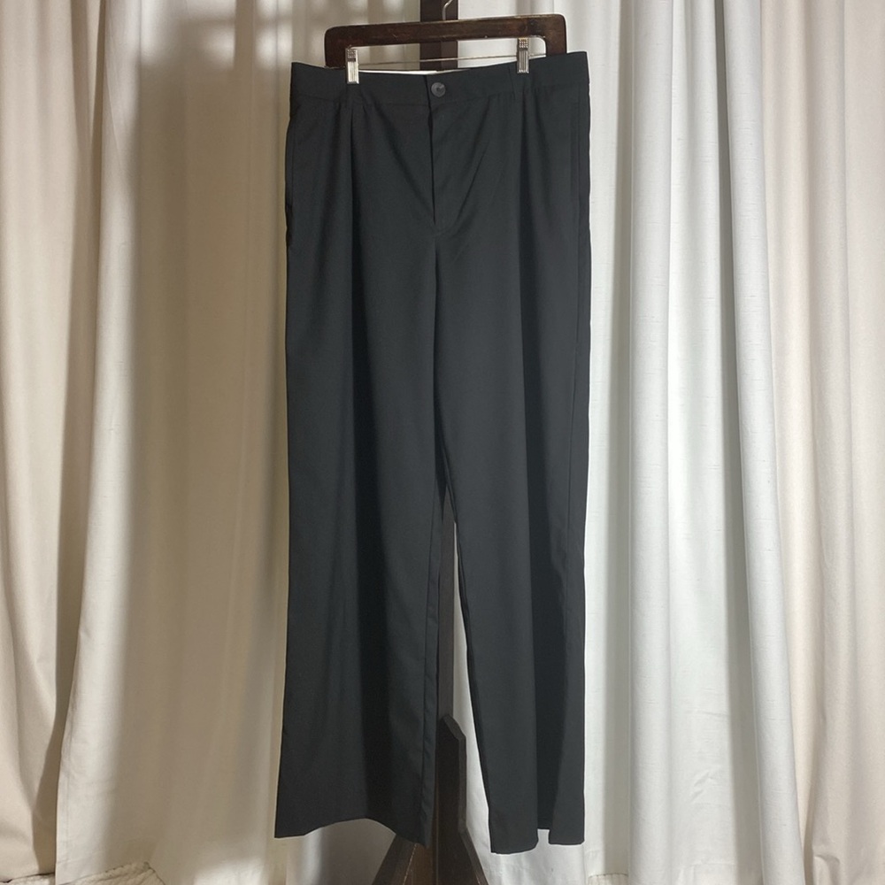 Zara High Waisted Black Wide-Leg Pants Size XL NWOT - Picture 3 of 14